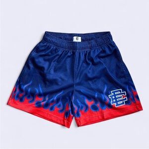 Eric Emmanuel Red Flame Shorts